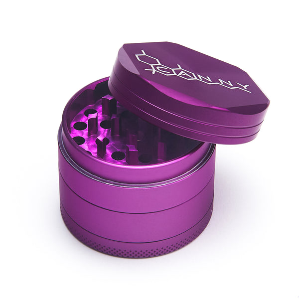 CANNY Grinder – Large Herb Grinder 4 Piece 2 Inch Spice Crusher Pollen Catcher and Scraper Tool Aluminum Alloy Sharp Teeth Magnetic Lid